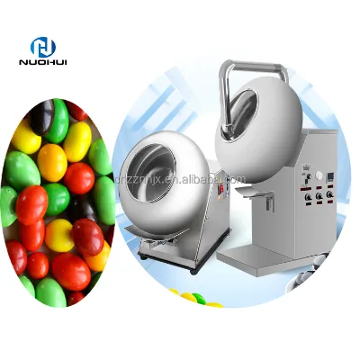 Automatic Tablet Film Coating Pan Machine Almonds Nuts Peanut Sugar Candy Coating Machine