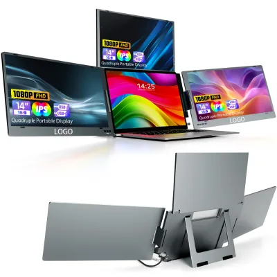Three Screens Surround You, Immersing You in Creation Your 14-inch Mobile Workstation and Entertainment Fortress