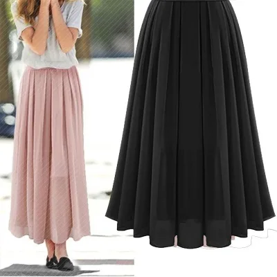GIMILY Oem Custom Summer Pleated Skirts for Women Fashion Shirt Skirt Plus Size Women's Summer Skirts