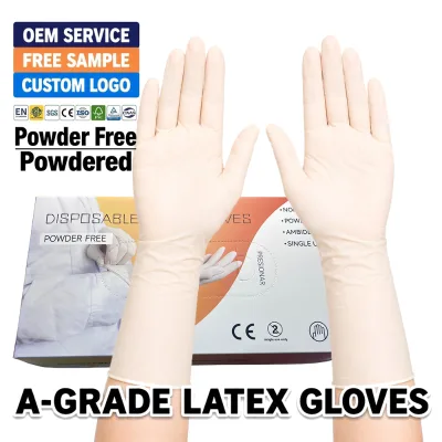 Latex Glove Manufacturer Powdered Gloves Yellow Non Sterile Elbow Length Natural Rubber Hypoallergenic