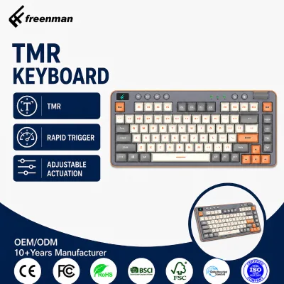 TMR Magnetic Switch Gaming Keyboard Rapid Trigger Magnetic Keyboard Adjustable Actuation Esports Keyboard