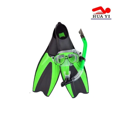 Silicone Adults Professional Custom Diving Mask Snrokel with Fins