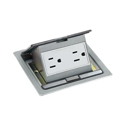Waterproof Electrical Raised Countertop Floor Boxes Systems Under Floor Flush Outlet Box