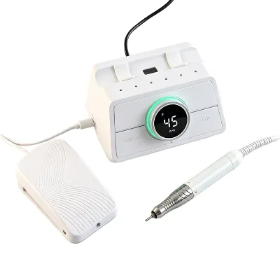 2026 Coolbeauty Newest Manicure Polisher 85W 45000rpm Brushless Motor Slim Handle Electric Nail Drill Efile with Foot Pedal