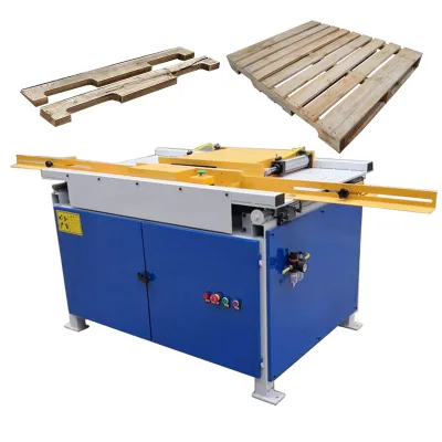 11kw Engine Motor Powered Wood Pallet Groove Stringers Cut-off Saw Single Head Notching Machine Easy to Operate