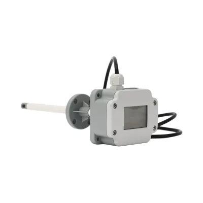 Industrial Digital Anemometer Plug-in Bellows 4-20mA/RS485 Speed Meter Sensor Display Ultrasonic Speed Measuring Instruments