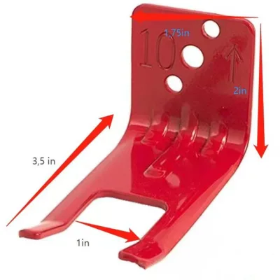 Factory ISO Fire Extinguisher Bracket Red Fork Universal Slot 2.5cm Hanger 4-Piece Set Red Multi-Function Hook