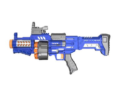 16pcs Soft Bullet Gun with 8 Shots Rotating Blaster Howitzer shotgun Rifle Toy Gun