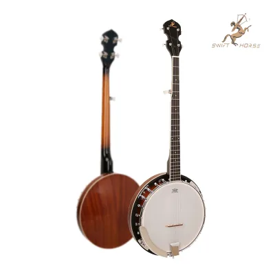 Wholesale High Quality 5 String Gloss Banjo Chinese Musical Instrument Manufacturers Support Custom OEM ODM