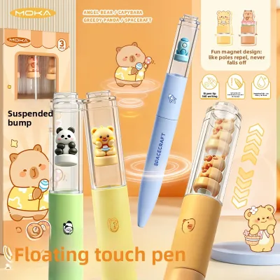 2026 Creative Cute Cartoon Suspension Magnet Gel Pen Pen Student Stationery Diary Gift Pen PVC Material Papelerla Kawaii