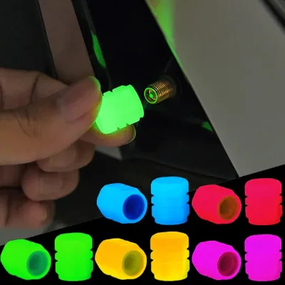 Luminous Tire Valve Cap Car Wheel Dust Cover Decoration Glow in the Dark Car Tire Valve Covertire Cap Valve
