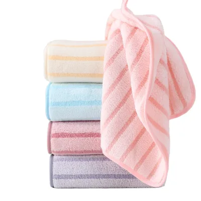 Towel Set Embroidery Face Washcloth Microfiber Dry Hair Towel 35 * 75 cm