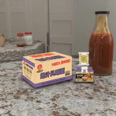 Manufacture Price Instant Noodle Abalone Juice Flavored Fast Noodles Without Seasoning