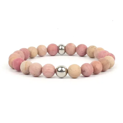 Natural Rhodochrosite bracelet simple yoga bracelet for girl and women