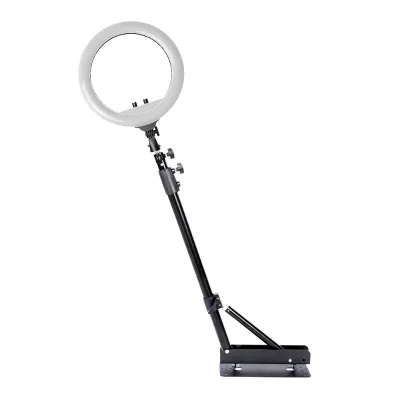 18 Inch Plastic Adjustable Color Temperature Ring Light 3 Phone Holders Wall Mount for Barber Hair Extensions Live Streaming