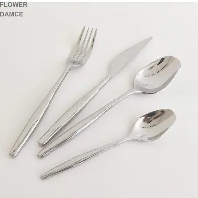 Elegant Stainless Steel Rustic Spoon Fork Knife Set