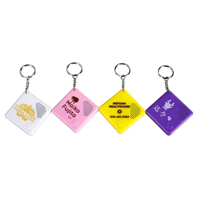 Customized Logo Talking Keychain OEM Manufacturer Promotional Gift Bulk Price Sound Module for Corporate Giveaway