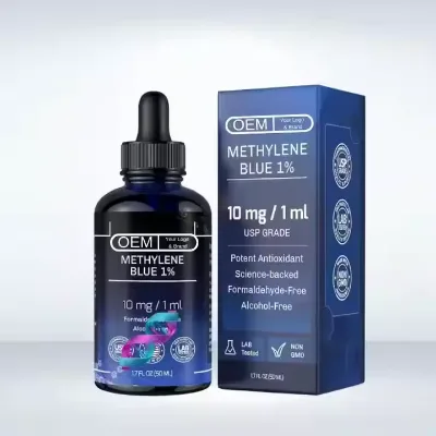 OEM ODM High Quality USP Grade 1% Methylen Blue Drops for Adult Hair Growth Healthcare Products Halal/Kosher Certified
