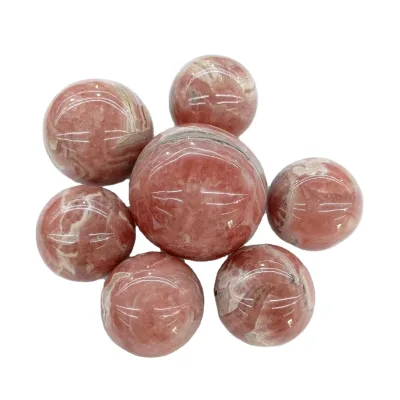 Natural Crystals Ball Good Quality Rhodochrosite Crystal Sphere for Healing Stones