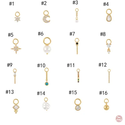 Fast Delivery S925 Silver Diy Charms Charms Pendant for Jewelry Making Necklaces Bracelets Earrings