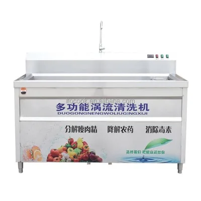 ITO T-150 Industrial Vortex Bubbles Fruit & Vegetable Washing Machine Eddy Current Vibration Stainless Steel 304 130kg Capacity