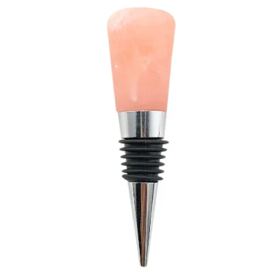 Custom Bulk Marble Stopper Rubber Bottle Stopper Wine Accessories Zinc Alloy Wine Bottle Stopper