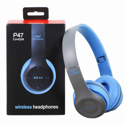 P47 Over Ear High Quality Stereo Wireless Headphone  Gaming Headset Earpiece Headband Headphone