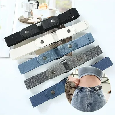 Canvas Adjustable Elastic Waist Band Belt -free Belts for Women Men Jean Pants Dress No Easy to Wear
