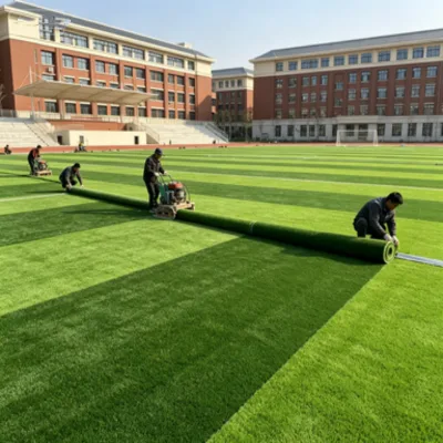 School Playground Football Lawn High Density Anti Pressure Eco-Friendly 20mm Customizable Oulin Brand 3 Colors Construction