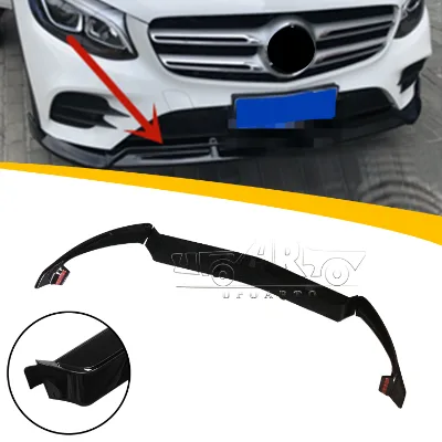 New ABS Material Produced Carbon Fiber Front Lip for Mercedes-BenZ C-class 2015-2018
