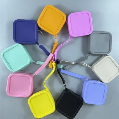 Peiquan Best-Selling Zipper Coin Purse Multi-Function Silicone Storage Pouch Earphone Storage Bag Convenient Key Case