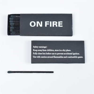 Matchbox Household Natural Matches Custom Wholesale Safety Black Wood Matches Cheap Bulk Safety Match