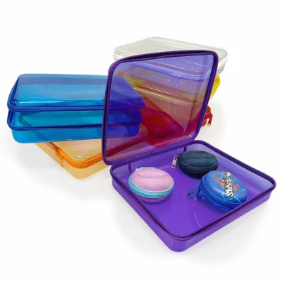 SYY Factory Direct Sales Clear EVA Waterproof Hard Shell Zipper Case Storage Box Containers