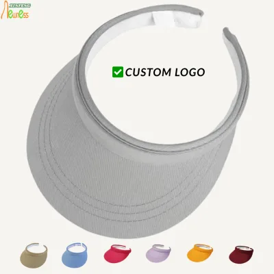 Breathable Empty Top Sun Visor Hat UPF50+ UV Protection Stitched Wide Brim Sweat Wicking No Hair Flattening Sports Cap