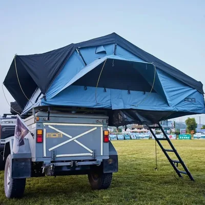 ADA OVERLAND Rainproof 4x4 Car Roof Tent 4-Person Camping Automatic Ladder Soft Shell Rooftop Roof Top SUV Truck
