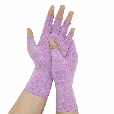 Workout Fitness Gym Gloves Exercise Pressure Fingerless Arthritis Gloves Half Finger Riding Gloves