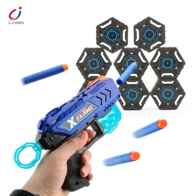 Chengji Shell Ejection Soft Bullet Toy Gun Hand-eye Coordination Target Shooting Simulator Plastic Toy Guns with Target