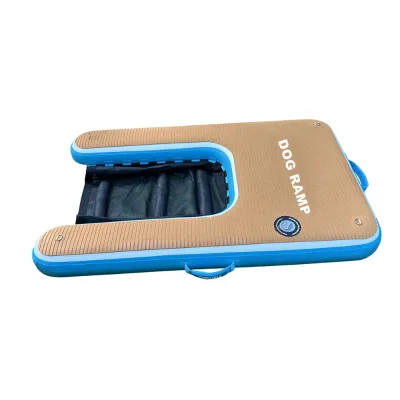 Durable Safe and Easy Access to Water Inflatable Floating Dog Ramp for Dogs Swim Pools Lakes and Beaches