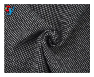 Double-Sided Eco-Friendly Plaid Tweed Woven Wool/Polyester Blend Fabric for Boys' Jackets & Garments Very Heavyweight