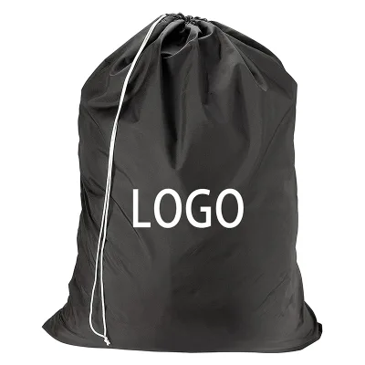Wholesale Waterproof Cheap Dry Cleaning Hotel Laundry Bag Polyester Drawstring Laundry Bag