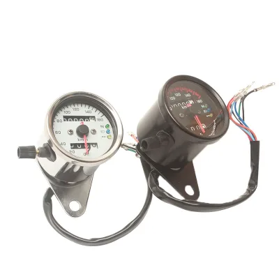 Universal Motorcycle Speedometer Odometer 12V Led Tacometro Dual Speed Meter Racing Motorcycles Indicator Speedometer Motorcycle
