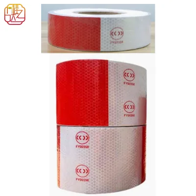 Ultra Strong Glue 3C Micro Prismatic Self-Adhesive PC Printable Reflective Tape Sticker Red/White Traffic Safety
