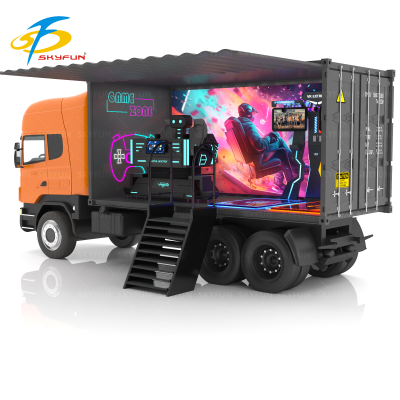 Movable Game Truck VR Game Simulator Funny Park Video Games Mecha Warrior VR Sale for Simul