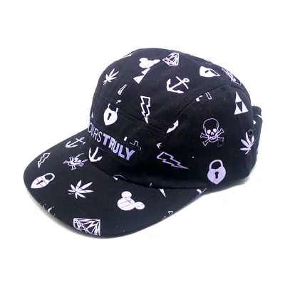 Hot Sale Full Printed 5 Panel Sports Running Hat Gorras, Quick Dry Outdoor Custom Embroidery Camping Hat Camp Cap