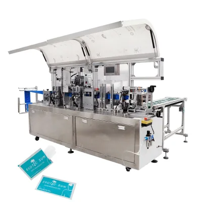 Popular Disinfecting Wet Tissue Wipe Vend Non-Woven Alcohol Prep Pad Making Machine