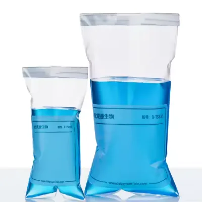 Laboratory Use 115*230mm PE Material Sterile Iron Wire Sampling Bag Whirl Pack Sampling Bag