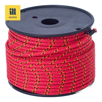003 Iropes 3mm-18mm Top Quality High Tenacity Polyester Rope Double Braided Polyester Rope