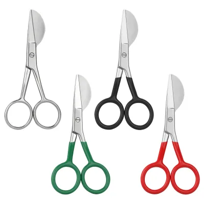 Duckbill Shears for Art Stainless Steel Handle Scissors for Embroidery Fabric Thread Knitting Sewing Arts & Craft