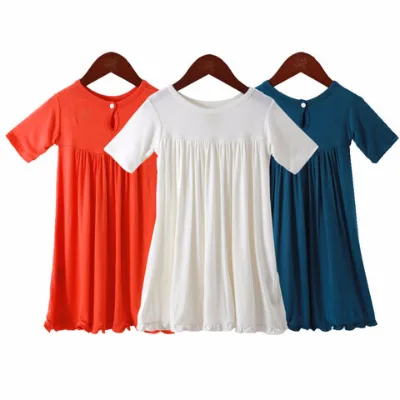 Girls clothes sterilization bamboo dress girls summer new children's dresses