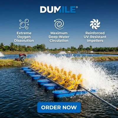 DUMILE No Electricity Needed Diesel Powered Pond Aerator Perfect for Isolated Rural Aquaculture Farms